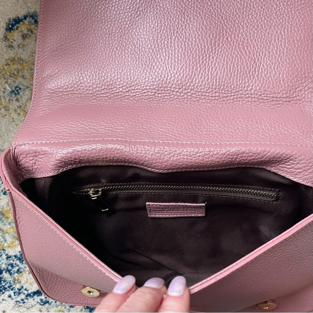Valentina Fiore Mauve/ Pink leather bag - Picture 6 of 9
